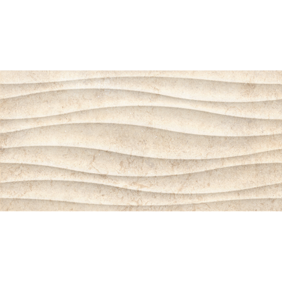 TEXEL WAVE BEIGE 30x60 μπεζ πλακάκι τοίχου με ανάγλυφο wave stone look